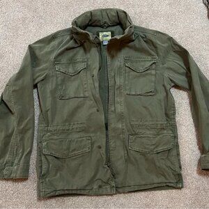 Mens Old Navy Green Military like Jacket